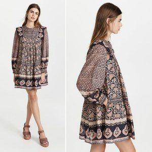 Sea New York Patterned Mini Dress - Black and Cream